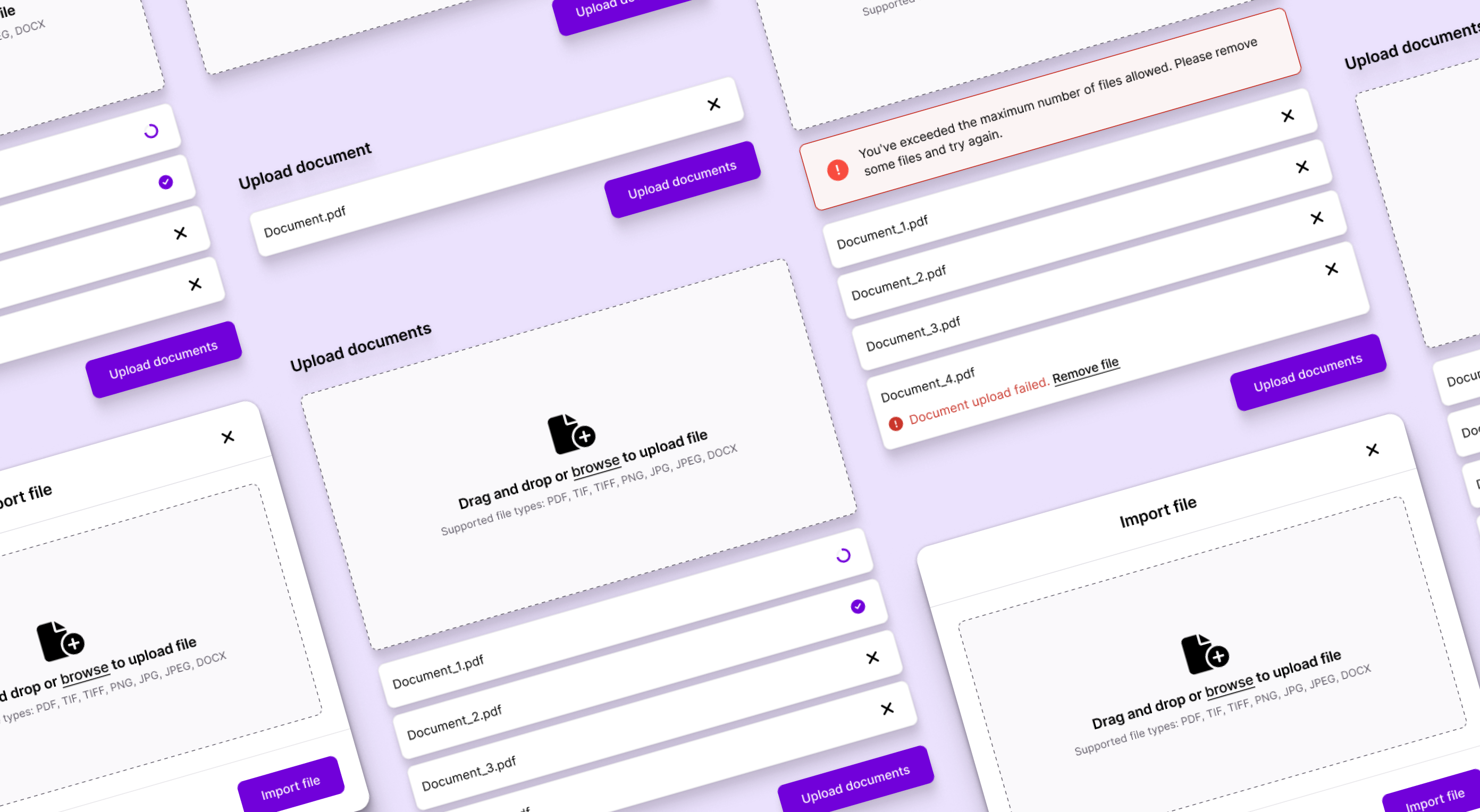 Wove design system file uploader